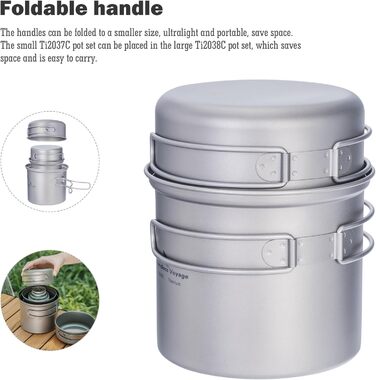 Набор производной посуды для кемпинга 500 и 1000 мл iBasingo