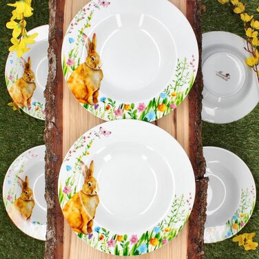 Набір із 6 тарілок для супу на Великдень 150 мл MamboCat