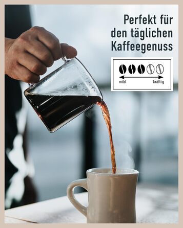 Кава - Кав&39ярня - Смажена кава - Мелені кавові зерна - 250 г - 100 арабіка - Ароматна - Традиційна кавова суміш (Hanseat, 250 г (6 шт.))