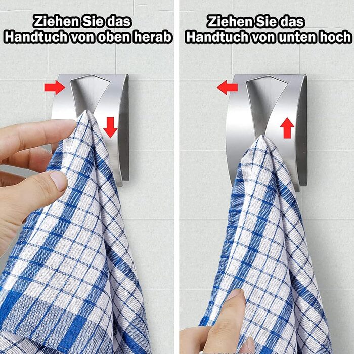 Гачки для рушників 4 шт 7,5 х 5 см smilixin
