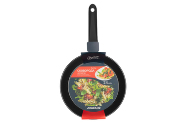 Сковорода Ardesto Gemini Gourmet Aosta, 24см, алюміній, чорний