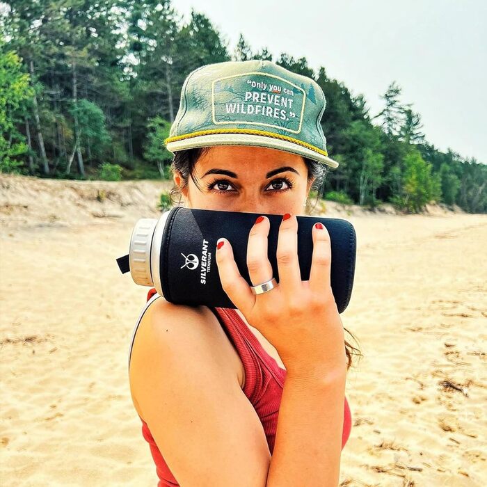 Туристическая бутылка из титана 1,2 л SILVERANT