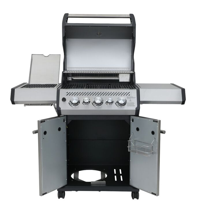 Газовый гриль SANTOS S-318 Black, с боковой и задней горелкой, черный 900273 Код: 010952