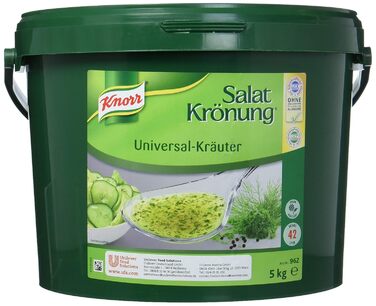 Заправка для салату Knorr Art (легка у приготуванні заправка для салату, універсальна заправка для салату) 1 упаковка (1 x 1 кг) (Універсальна, 5 кг (1 упаковка))