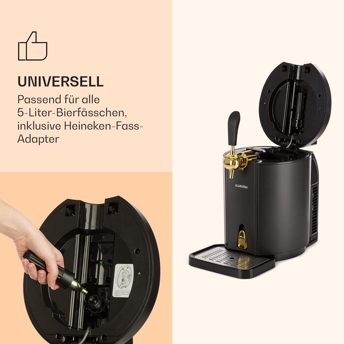 Диспенсер для пива 5 л Skal Klarstein