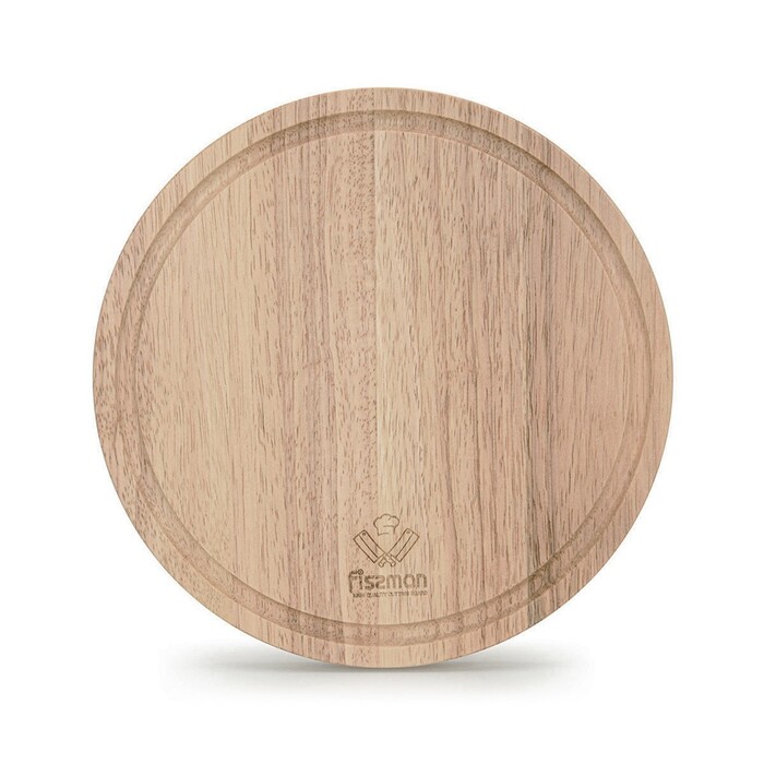 Обробна дошка Fissman кругла 25x25x1,5 см гівея (8067)