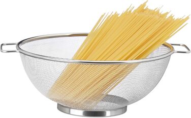 Друшляк з нержавіючої сталі з ручками та кільцевою основою Relaxdays