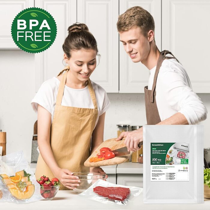 Вакуумні пакети 100 пакетів 15 x 25 см Professional Bonsenkitchen