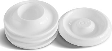 Керамічні підставки для яєць Cinf у горошок, подарунковий набір із 4 порцелянових підставок для сніданку та приготування їжі, міцні, легко миються, багаторазові (підставки для яєць, упаковка з 4 шт. )