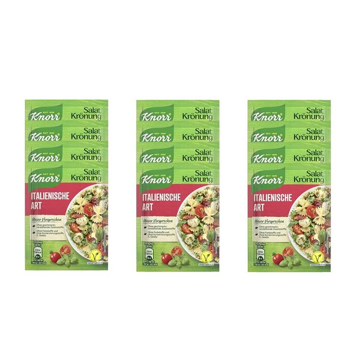 Заправка для салату Knorr в італійському стилі, 15 шт. (15 x 5 x 30 мл) 8 г (75 шт.)