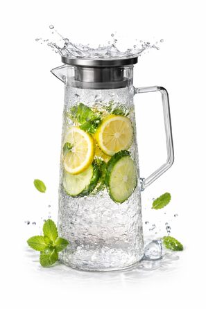 Скляний графін з кришкою 1,5 л WOODFLAME DECO AND MORE