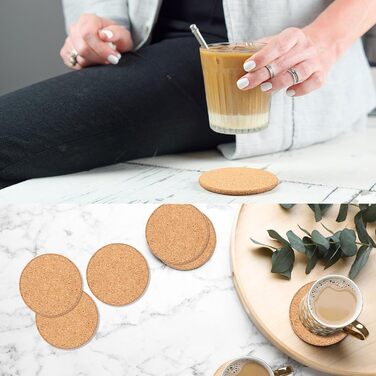 Коркові підставки для напоїв 100 шт Xaztr