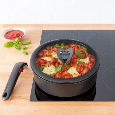 Tefal Кришка скляна Ingenio 18 см , скло, силікон