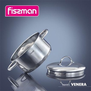 Кастрюля с крышкой Fissman VENERA 18x9 см на 2,2 л (5202)