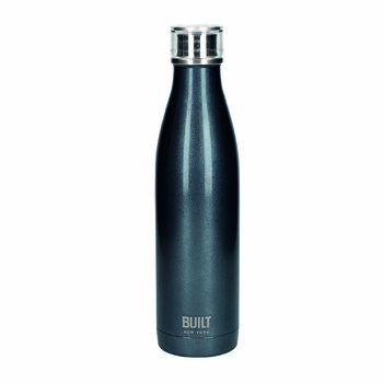 Бутылка металлическая Built, с двойными стенками, черная, 740 мл
