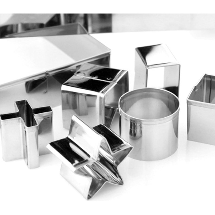 Набір з 10 форм для печива Пряниковий будиночок, нержавіюча сталь Baobiutin