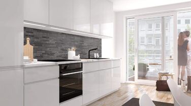 Самоклеючий кухонний фартух StickerProfis Pro STONE WALL Luxury 60 x 280 см DIY - Зроби сам ПВХ бризкозахисний екран В 60 см x Ш 280 см Pro