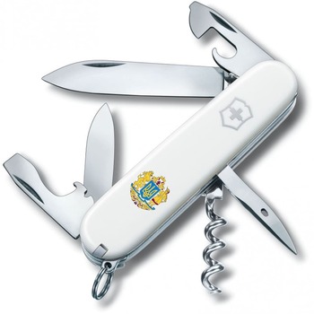 Ніж Victorinox Spartan Ukraine 91мм/12функ/біл /Великий Герб України