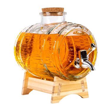 Стильный диспенсер в форме бочонка 2 л SUPERBUTELKI.PL