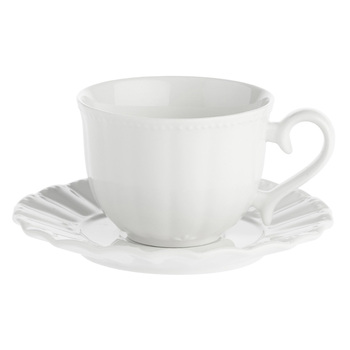Чашка для чаю з блюдцем La Porcellana Bianca DUCALE, порцеляна, 220 мл