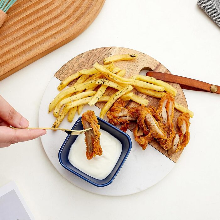 Набор из 6 керамических мисок для соусов 0,09 л, синий Swuut