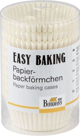 Набір форм для випічки міні-маффинов, 200 шт, 6,5 см, білий, Easy Baking RBV Birkmann