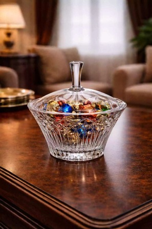 Цукерниця 19 см з кришкою Lenas 9885 BOHEMIA