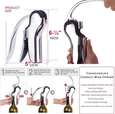 Відкривачка для пляшок з нержавіючої сталі з вбудованим ножем KAYCROWN