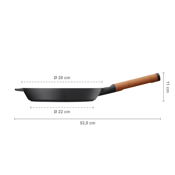 Сковорода чугунная Fiskars Norden 28 см (1026571)