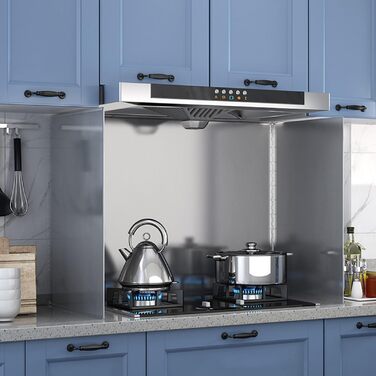 Складана панель для кухонного захисту від бризок, кухонна пластина для захисту каструль, захист від бризок з антипригарним покриттям, легко миється, для щоденного приготування їжі (трисекційна складна панель, 70*80*50 см)