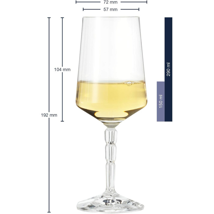 Набор бокалов для белого вина 6 шт 290 мл LEONARDO HOME