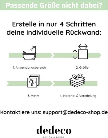 Брызкозащитный экран для кухонной стены 240 x 60 см dedeco