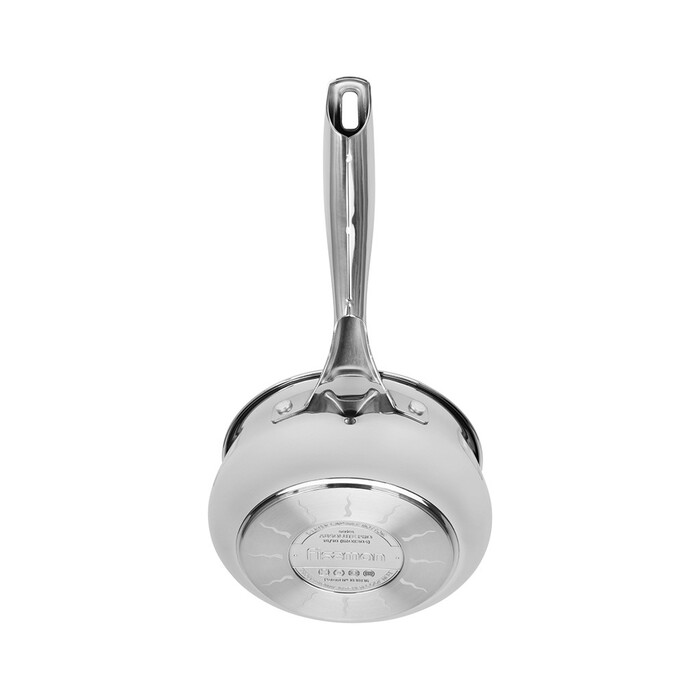 Ківш Fissman ABSOLUTE PRO 16x7,5 см / 1,5 л зі скляною кришкою нержавіюча сталь (5544)