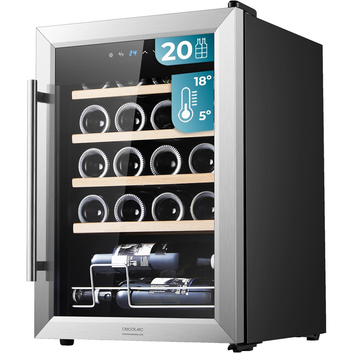 Винный охладитель до 20 бутылок Cecotec