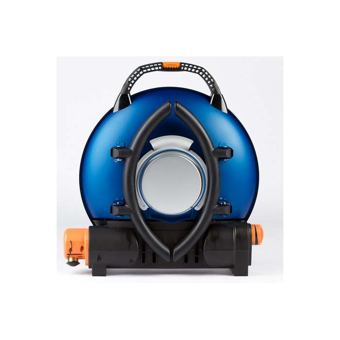 КОМПЛЕКТ Портативный переносной газовый гриль O-GRILL 600T, синий+шланг в подарок! Код: 011678