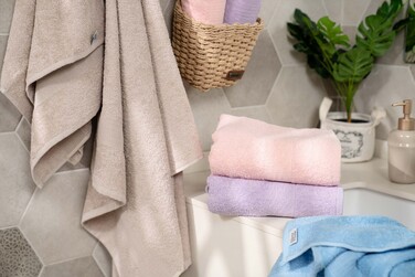 Полотенце махровое Ardesto Benefit, 50х90см, 100% хлопок, голубой