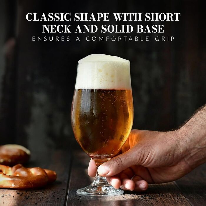 Набор элегантных бокалов для пива 480 мл Krosno