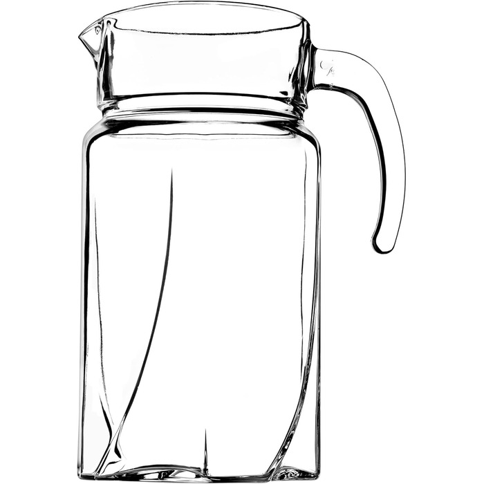 Скляний глечик з міцного скла 1,7 л KADAX