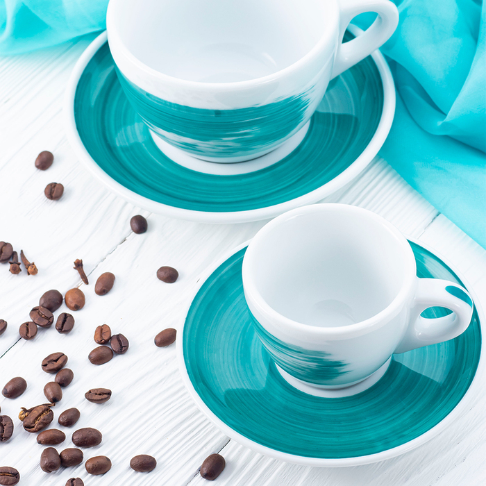 34420 Блюдце caffe latte 16,7 см для серій 'Verona', 'Torino' Green stroke B