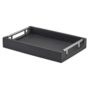 Поднос 30*20 см, деревянный, черный, Solid Black, GenWare