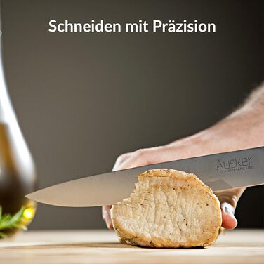 Набор ножей из нержавеющей стали с самозатачивающимся блоком Ausker