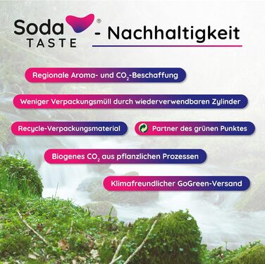 Набор для газирования воды, 4 предмета, классик + яблоко, светло-зеленый Mysoda Woody SodaTASTE