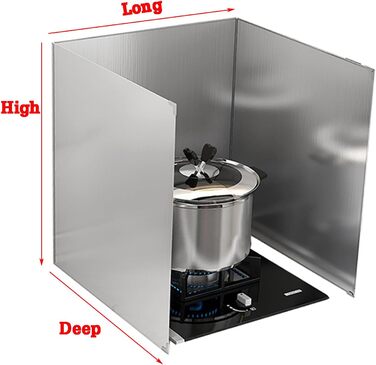 Захист від бризок з нержавіючої сталі для плити Tauzveok