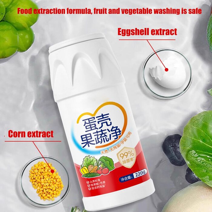 Средства для мытья овощей и фруктов 220 г Generic