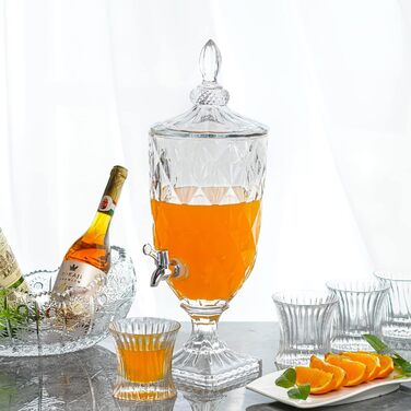 Стеклянный диспенсер для напитков с краном 3 л ZEERSHEE