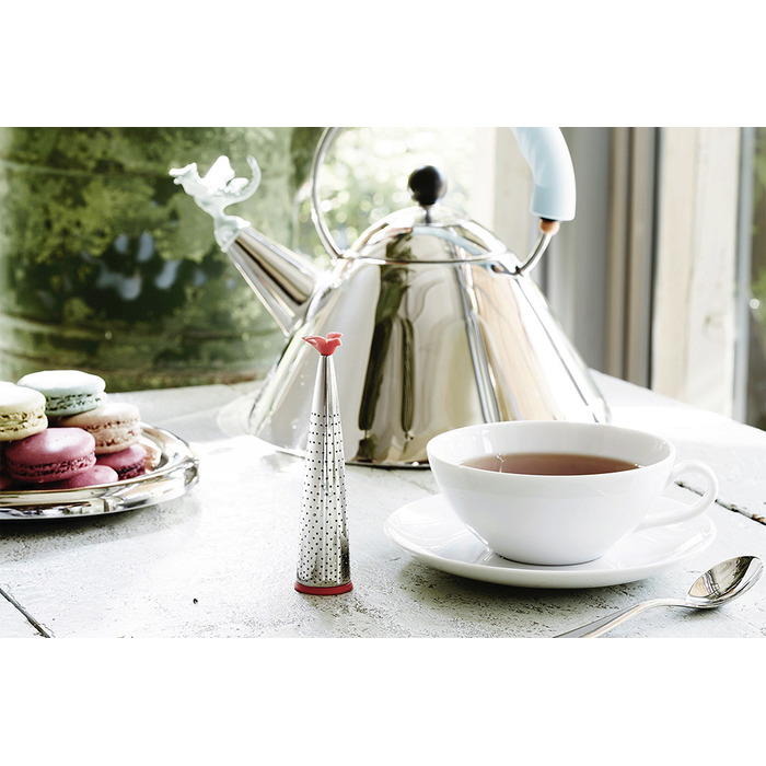 Чайник со свистком 22х22,5х24 см металлик/черный Tea Rex Alessi