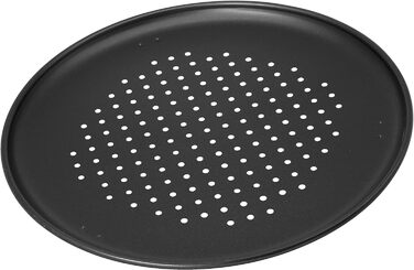 Набір для піци з 3 предметів, лотки для піци, різак для піци, лоток для піци круглий (Ø 32 см) перфорований, в т.ч. різак для піци та тримач, для піци, тарт фламбе, 7512