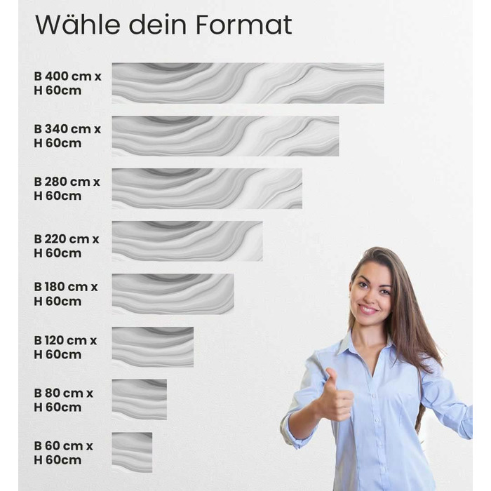 Самоклеящийся кухонный фартук матовый 180 х 60 см MyMaxxi