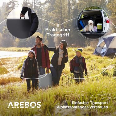 Складной фуршетный стол 182 x 74 x 74 см Arebos