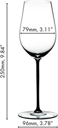 Бокал для вина Riesling/Zinfandel Schwarz, 4900/15B Black один бокал, кришталь, можна мити в посудомийній машині